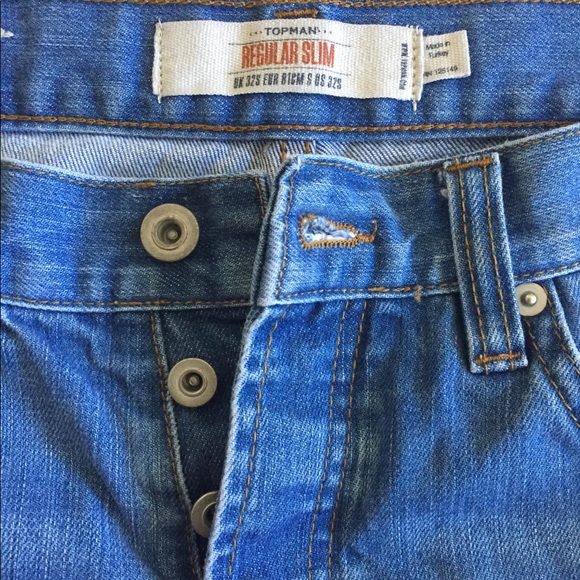TopMan TopShop Regular Slim Fit Jeans - Picture 5 of 6